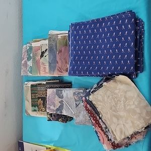 5 lbs Box of Misc. Vintage Quilting Sewing Fabric (Box D)